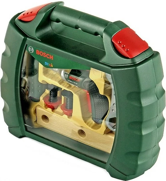 Set lodrash veglash Bosch nga Klein, 8384, pa bateri, për djem, Gri/E gjelbër/E kuqe/E verdhë