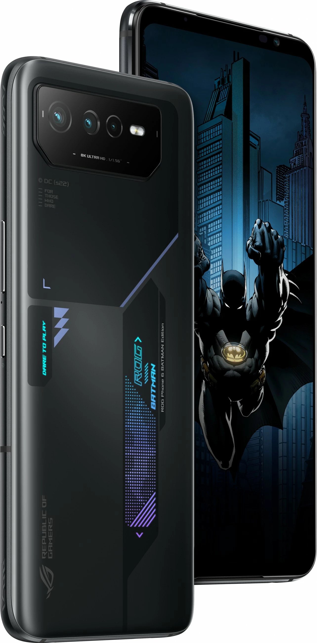 Celular ASUS ROG Phone 6 BATMAN Edition, 12 GB, 256 GB, 50 MP, Android 12, Black