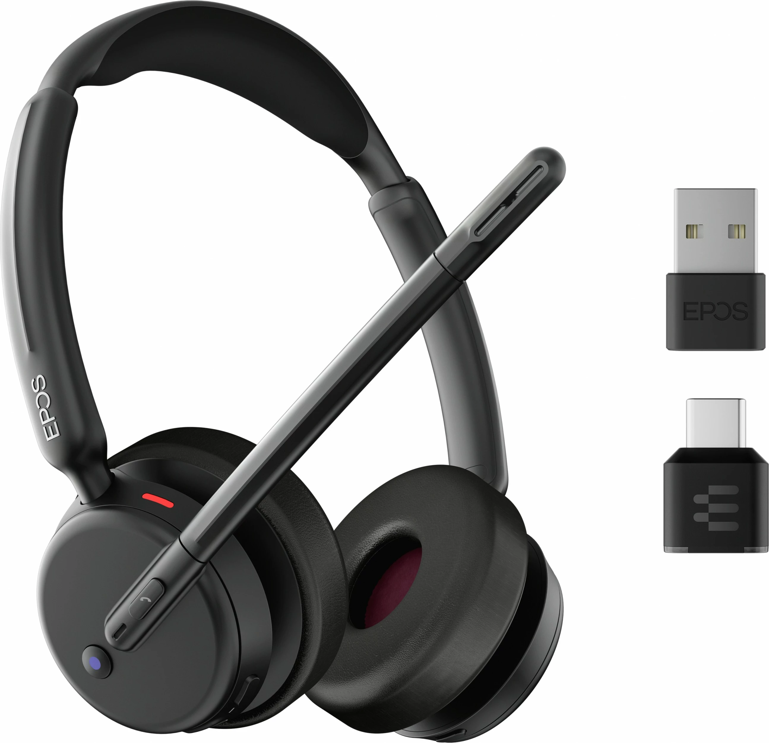 Kufje EPOS IMPACT 500 MS UC ANC, Bluetooth, USB-C+A, on-ear, e zezë