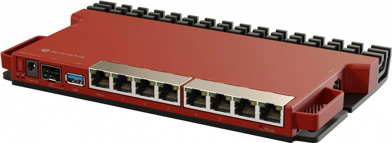 Router MikroTik L009UiGS-RM, 2.5Gigabit Ethernet, 8 porta, SFP, USB 3.0, i zi, rackmount