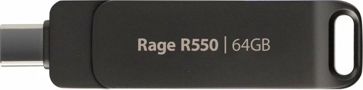 Pendrive Patriot Rage R550, 64GB, USB Type-C/USB A, E zezë