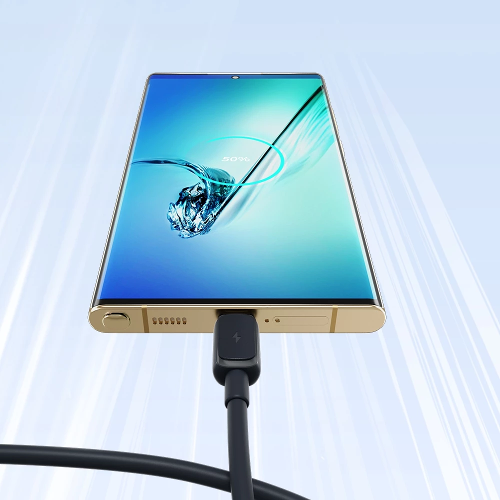 Kabllo Joyroom Multi-Color Series A14, USB-A në micro USB, 2m, 2.4A, e zezë