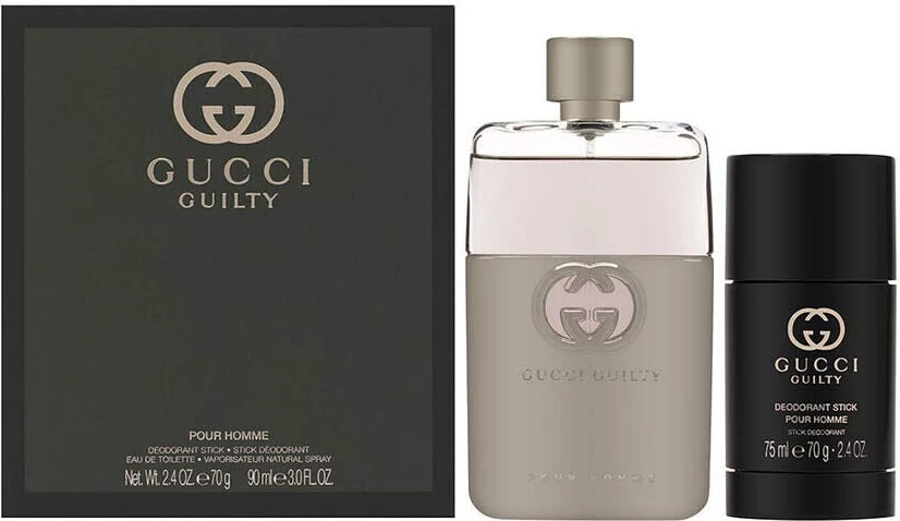 Set Eau de Toilette 90 ml & Deodorant 75 ml Gucci Guilty Pour Homme