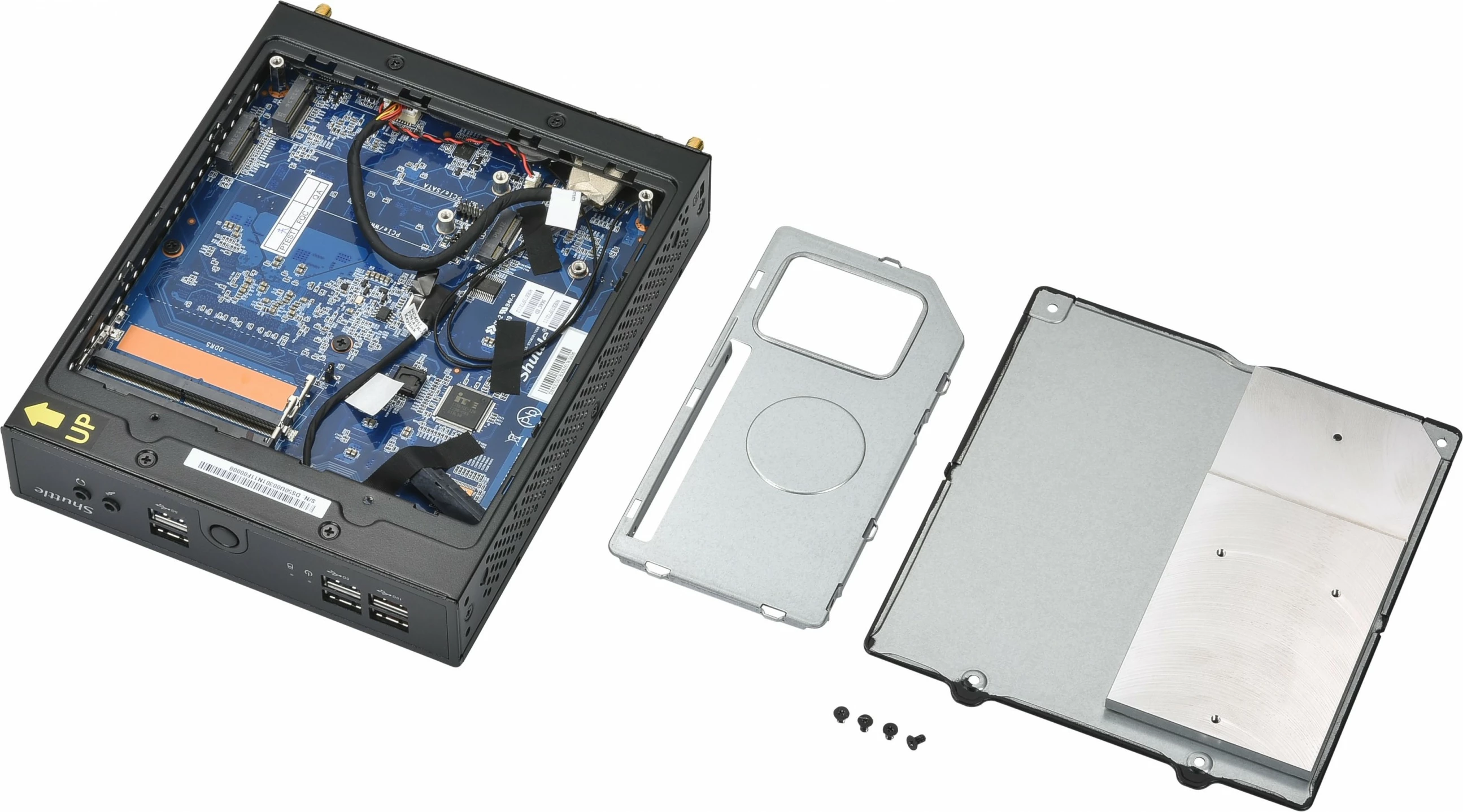 Mini PC Shuttle DS50U, Intel Celeron 7305, 2x LAN, fanless