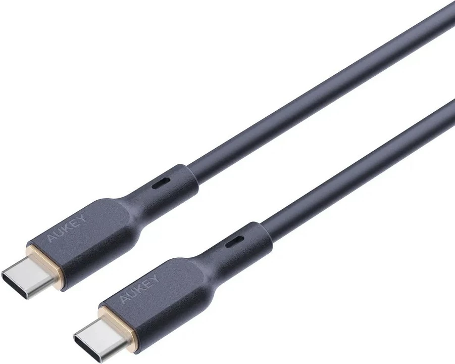 Kabllo AUKEY CB-SCC101 USB-C në USB-C, 1m, 100W PD, E zezë