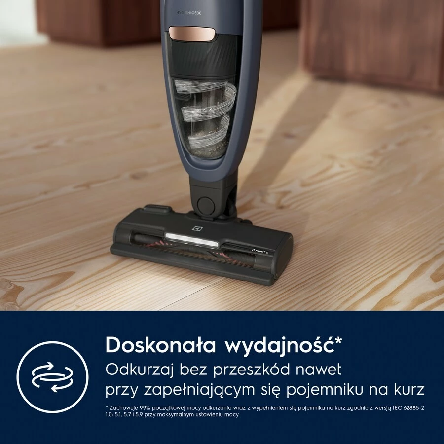 Fshesë me korrent pa kabllo Electrolux ES52B25WET, 300 ml, 55 min, Navy blue, me aksesorë