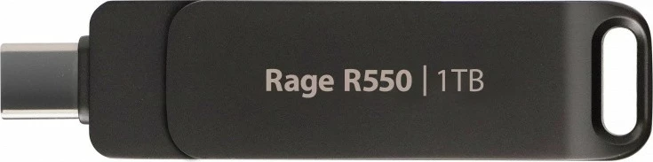 Pendrive Patriot Rage R550, 1TB, USB Type-C/USB A, e zezë