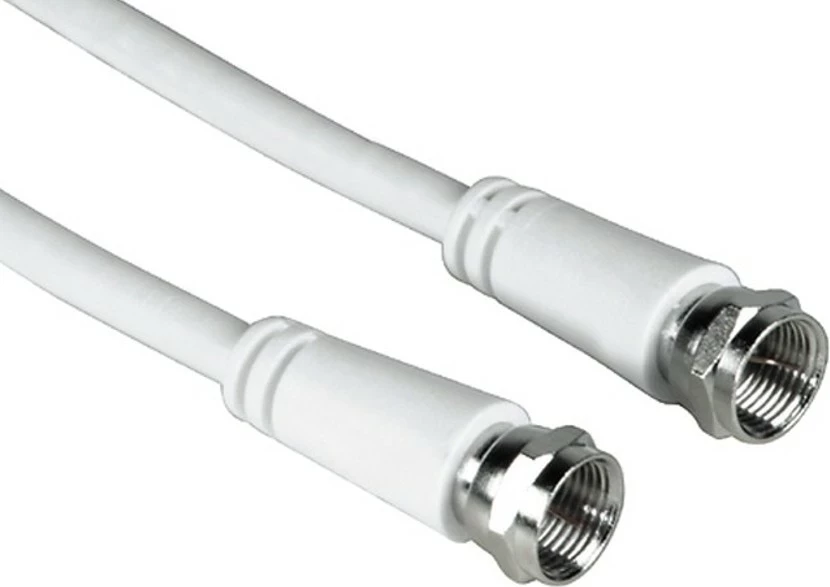 Kabel antene Hama 75DB, 3m, F në F, bardhë