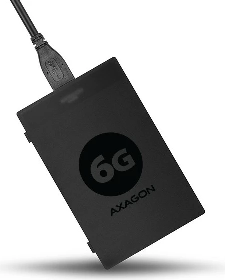 Kasë AXAGON ADSA-1S6 me adapter USB 3.0 - SATA 6G për SSD/HDD 2.5" me kuti mbrojtëse