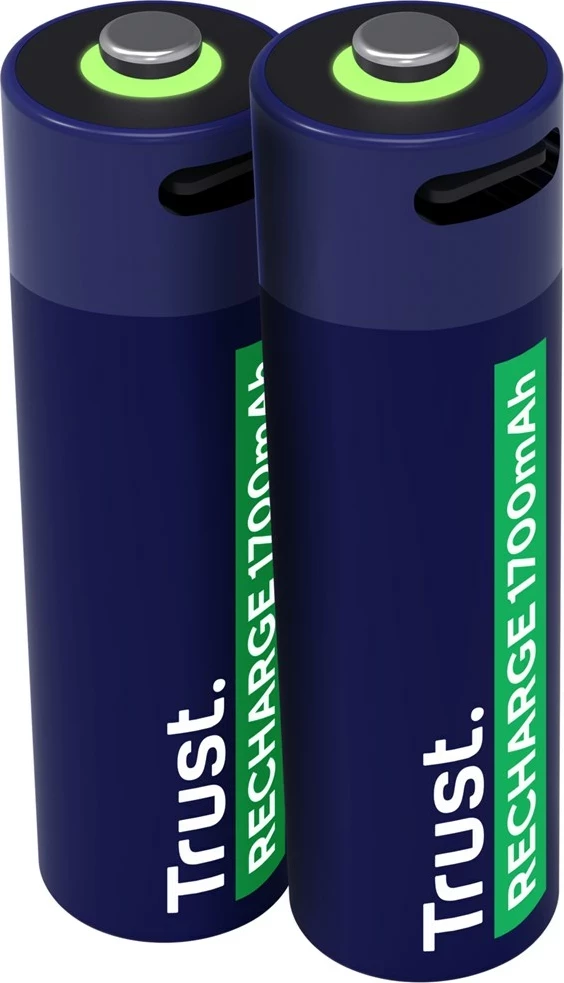 Bateri të rikarikueshme Trust 25584, AA, Blu, 2 copë