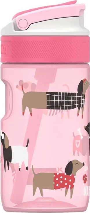 Shishe uji Kambukka Lagoon 400 ml Diva Dogs, rozë