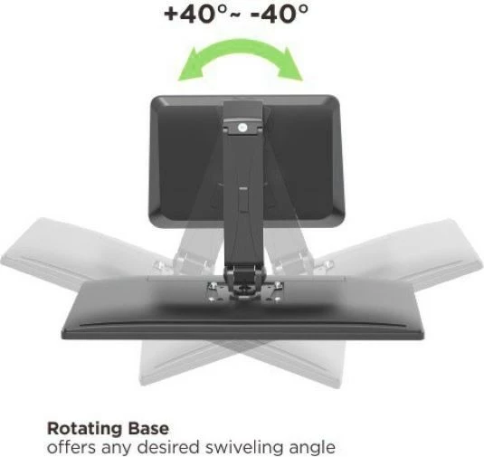 Mbajtëse monitori Techly ICA-LCD 35TS, për tavolinë, 17-32", 10kg, e zezë