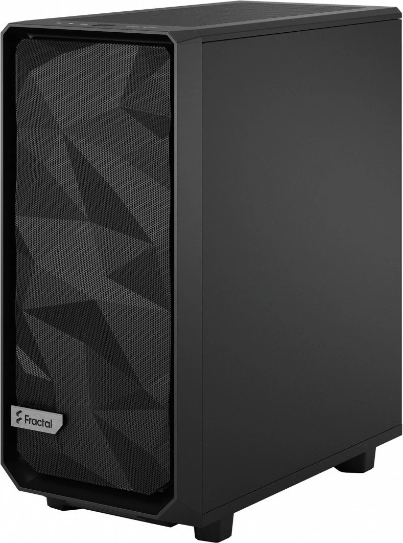 Kasë Fractal Design Meshify 2 Compact FD-C-MES2C-01, ATX/Micro ATX/Mini ITX, USB 3.1 Type-C, 6x 2.5", 2x 3.5", 424x210x475 mm, e zezë