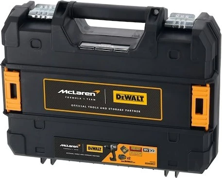 Makine shpuese/vidëzuese DeWalt MCLAREN DCD85MP2T, 18V, 5Ah, me 2 bateri, e verdhë/zezë, me valixhe