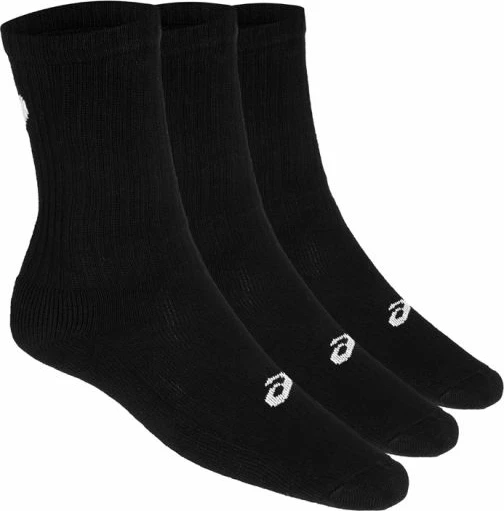Çorape për stërvitje Asics 3PPK Crew Sock U, të zeza