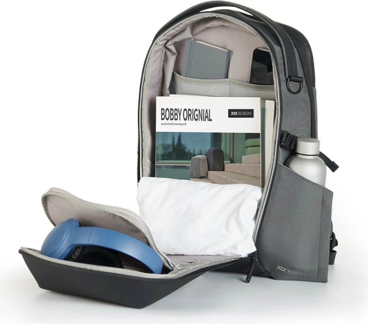 Shpinore XD DESIGN Bizz P705.932 18–25L për laptop 16'' gri