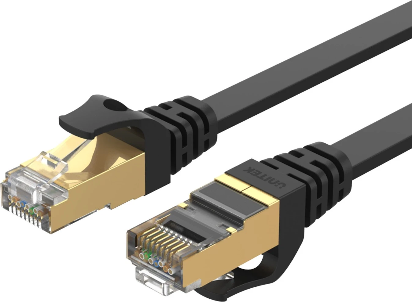 Patchcord Unitek, 3.0m, me këshilla të aritë, ngjyrë e zezë