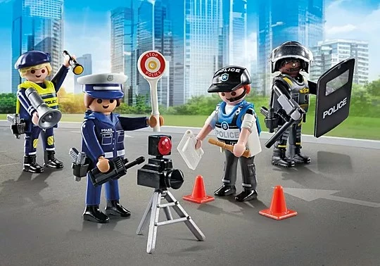 Set figurash policie Playmobil Action Heroes 71730, 35 pjesë