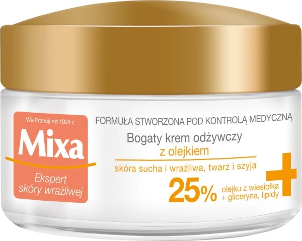 Krem fytyre ushqyes MIXA Evening Primrose Oil për femra 50ml