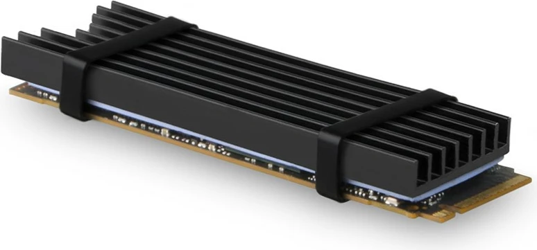 Radiator pasiv AXAGON CLR-M2L6 për SSD M.2, alumini, 22x80mm, i zi