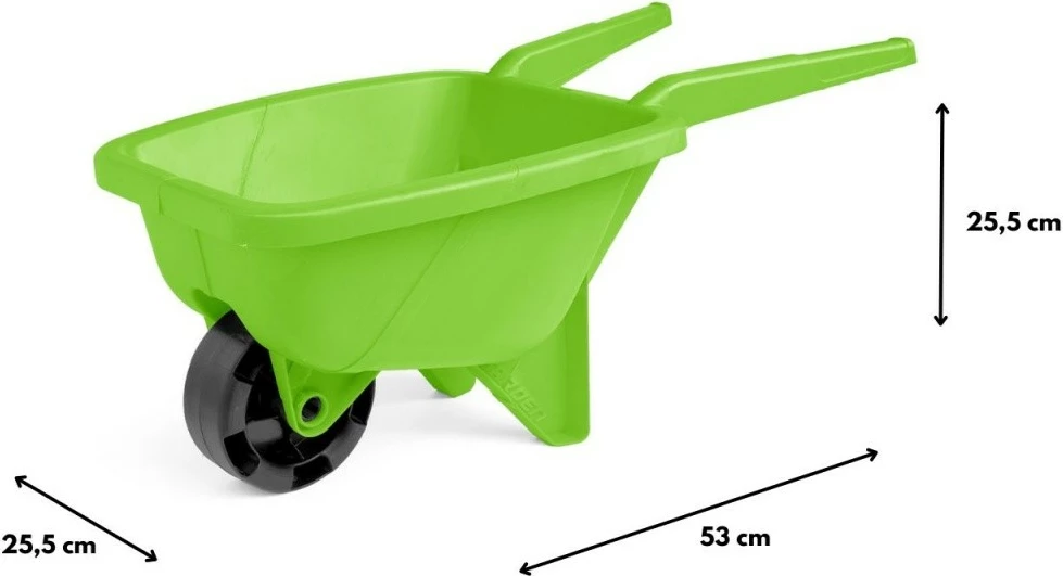 Karrocë lodër Wader 74504 për fëmijë, plastike, e gjelbër