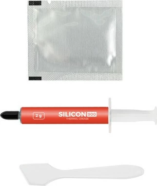 Pastë termale Natec GENESIS Silicon 900, 2g, me spatulë dhe leckë, E kuqe