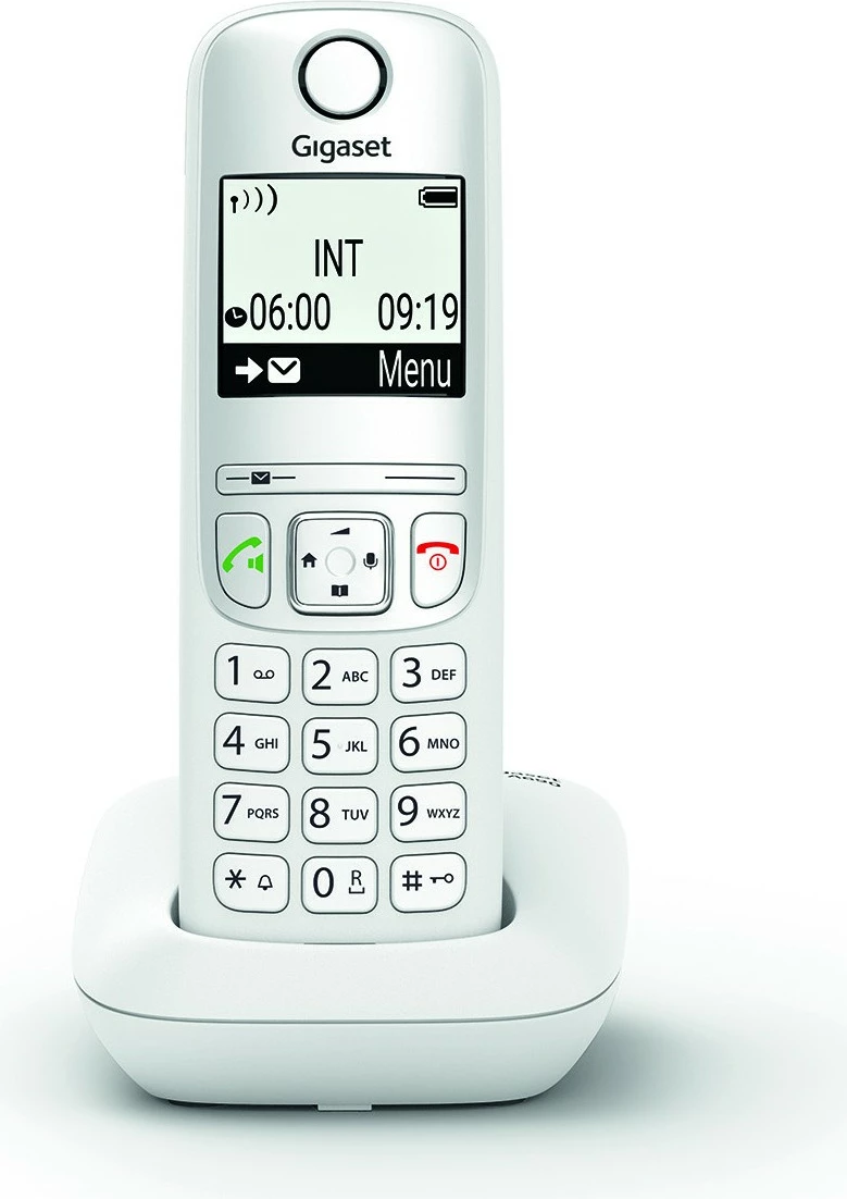 Telefon analog Gigaset A690, Dorezë pa tela, Speakerphone, 100 kontakte, Caller ID, Bardhë