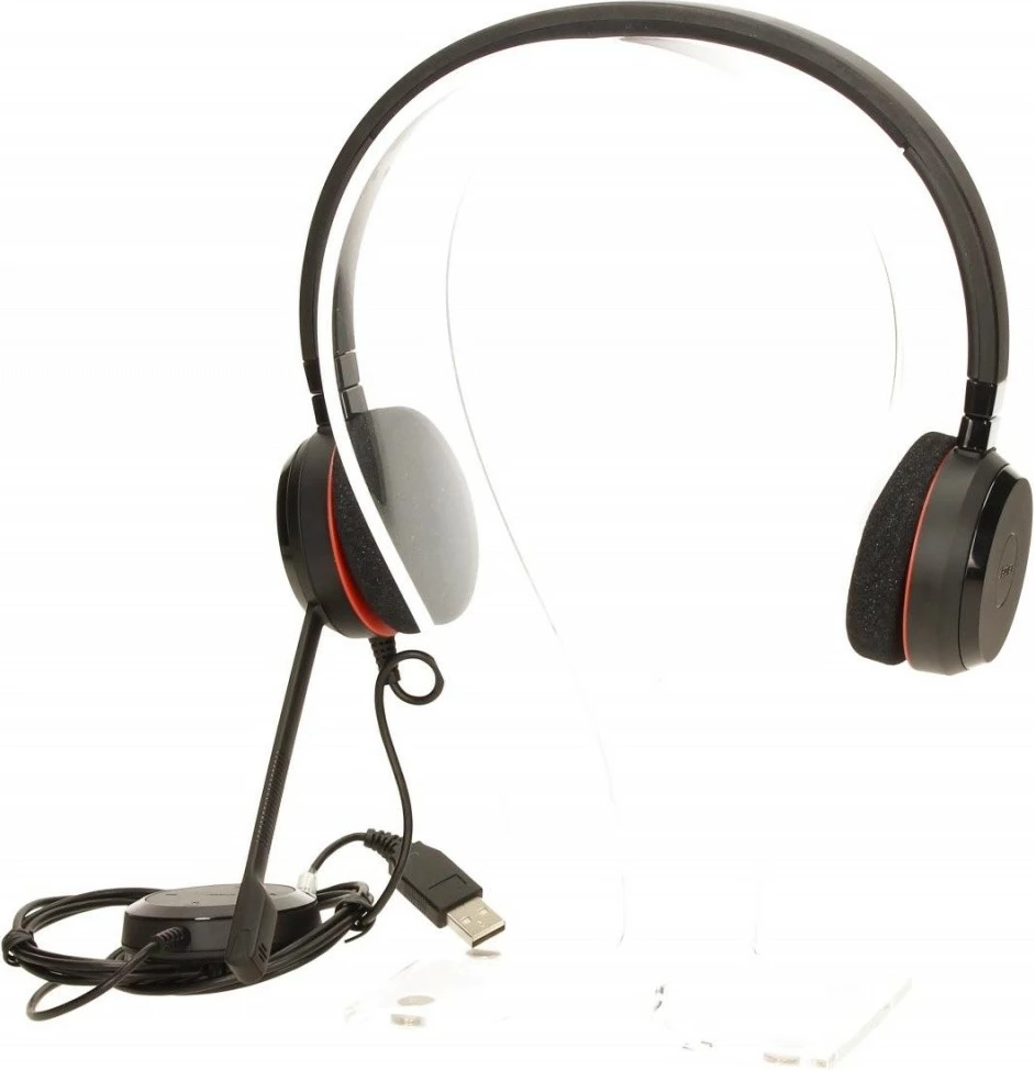 Kufje Jabra Evolve 20 Duo MS me mikrofon, USB, e zezë