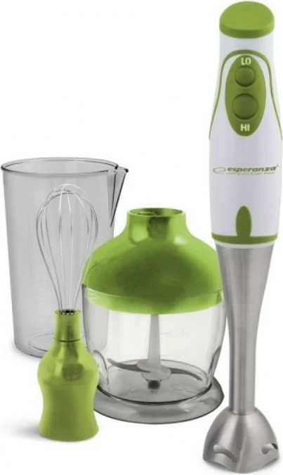 Blender dore Esperanza EKM003G, 0.75L, 450W, Jeshile/Bardhë, me aksesorë