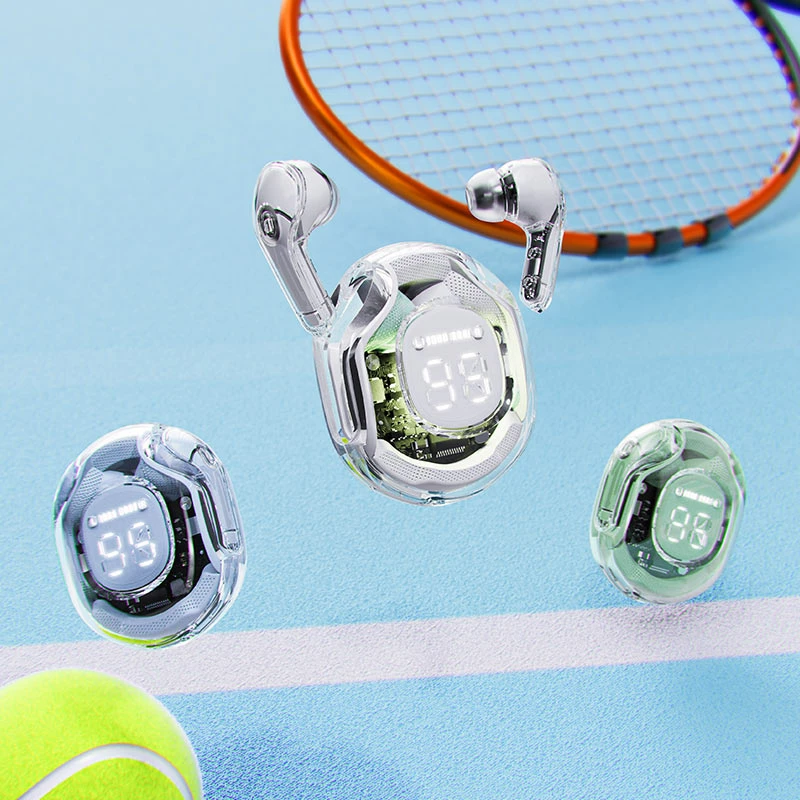 Kufje wireless Acefast T8 TWS, Bluetooth 5.3, me kuti karikimi, Bardhë