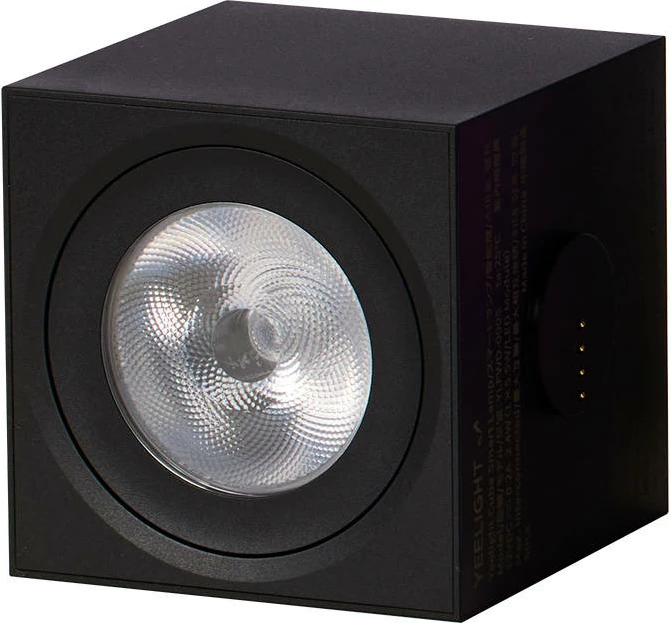 Dritë smart Yeelight Cube Light Spot, panel gaming, ARGB, Wi-Fi, Bluetooth, e zezë