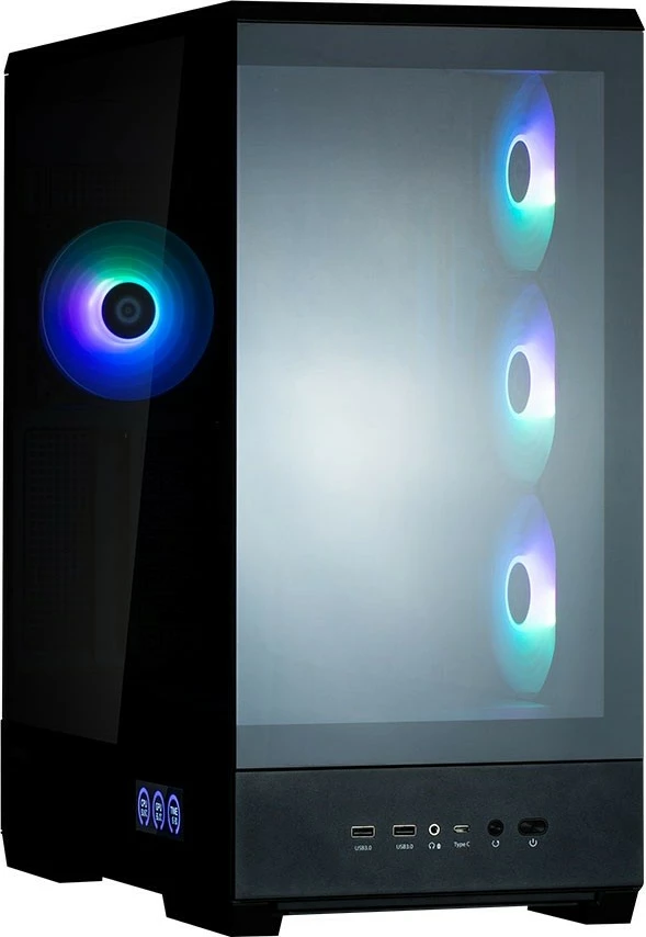 Kasë Zalman P50 DS, Midi Tower, ARGB, e zezë