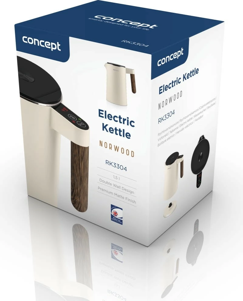 Ibrik elektrik Concept RK3304 Norwood 1.5L, vanilje