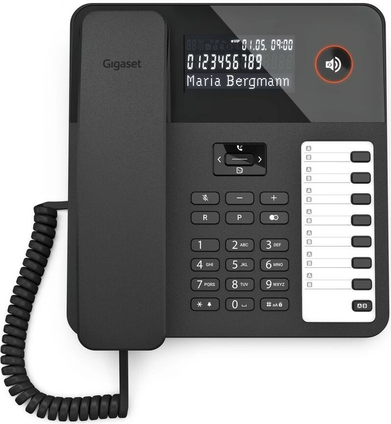 Telefon fiks Gigaset Desk 600, analog, ekran LCD, i zi