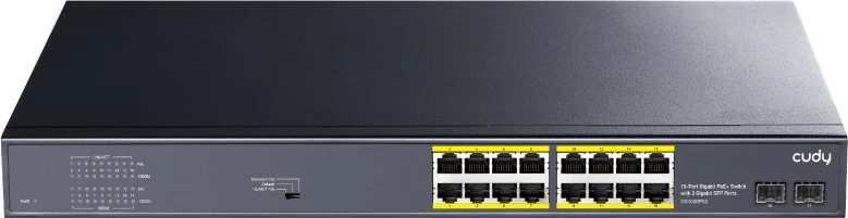 Switch Cudy GS1020PS2, Gigabit Ethernet, PoE, Montim në rack