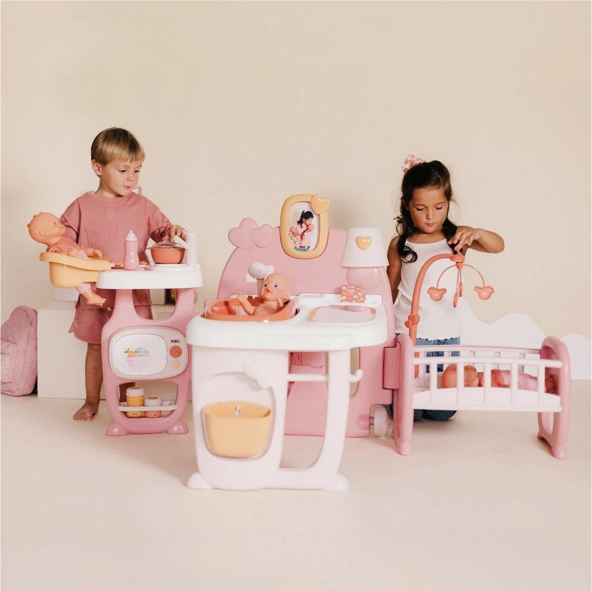 Kënd loje Baby Nurse Smoby 7600220394, me 19 aksesorë, multikolor