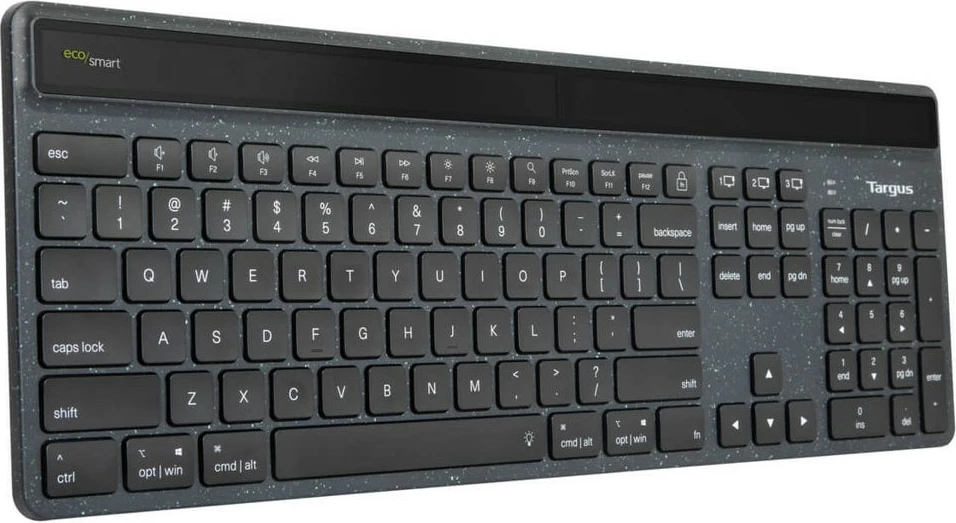 Tastierë Targus EcoSmart, Bluetooth 5.0, QWERTY Nordik, LED, e zezë