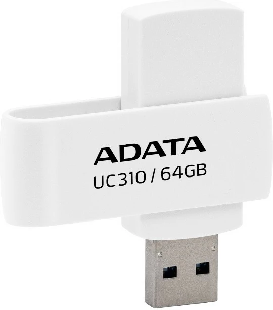 Pendrive Adata UC310 64GB, USB 3.2, Bardhë