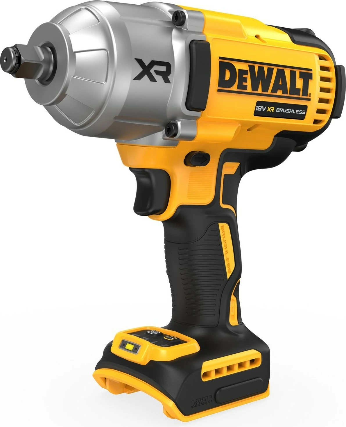 Vidafixues me bateri DEWALT XR 18V, 1/2 inch, me dritë të integruar, verdhë/zi