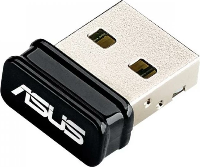 Adapter Wi‑Fi USB, Asus USB-N10 Nano (90IG05E0-MO0R00), 150 Mbit/s 802.11n, nano, e zezë