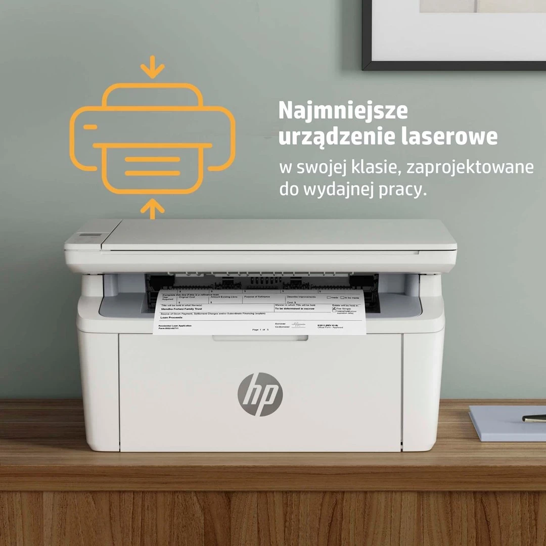 Printer HP LaserJet MFP M140w, i bardhë e zi
