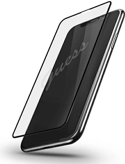 Xham i fortë Guess GUSPP12LSLTR për iPhone 12 Pro Max 6.7", Vintage Magic Logo, Transparent/zi