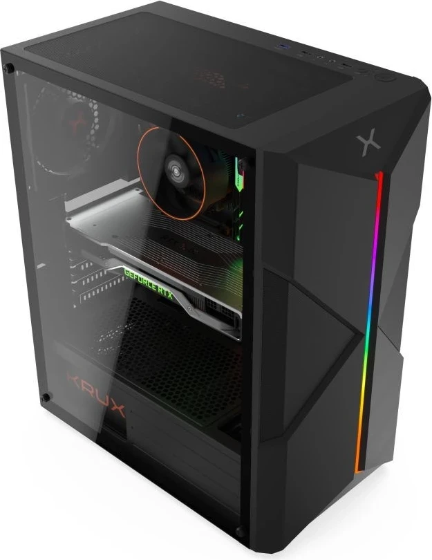 Kasë kompjuterike Krux Astral, e zezë 