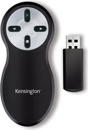 Wireless presenter Kensington K33373EU, i zi, argjendtë
