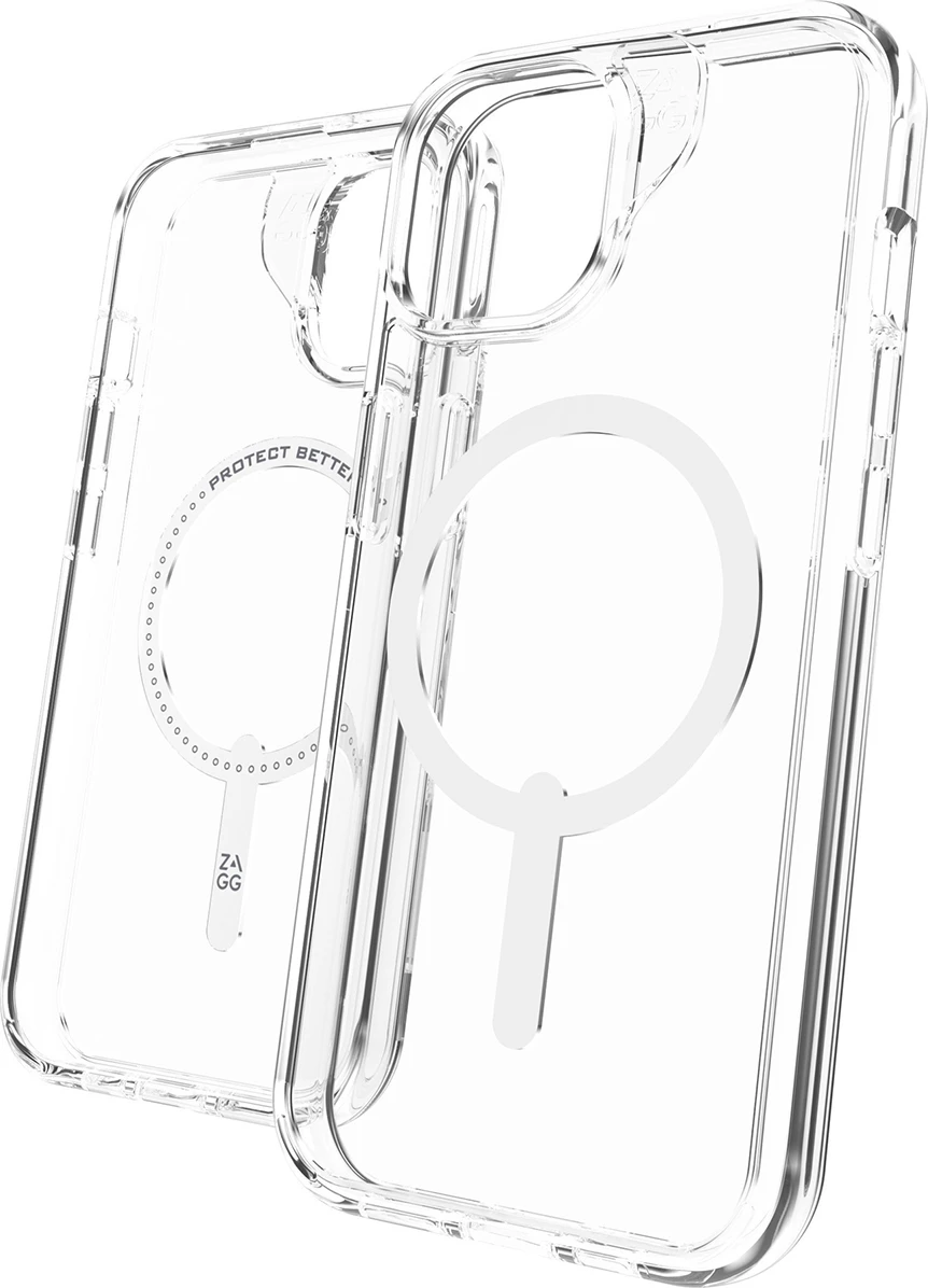 Mbështjellës Zagg Crystal Palace Snap për iPhone 16e/15/14/13, Transparent
