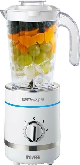 Blender N'OVEEN Sport Mix & Fit SB2100, 500W, 0.8L, bardhë