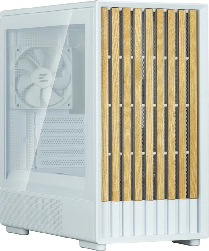 Kasë Zalman P10 Namu, Mini Tower, Micro ATX, e bardhë me elemente druri