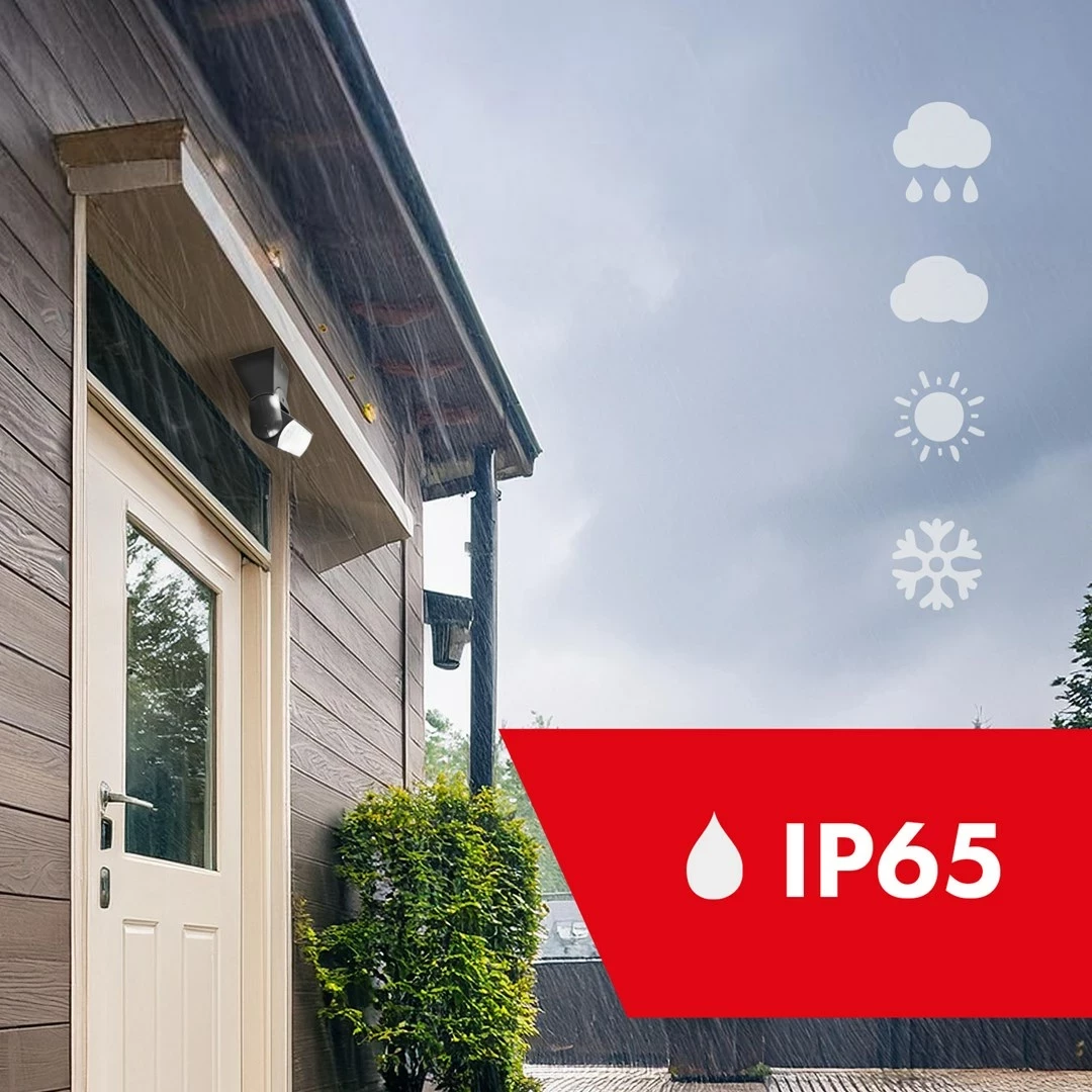 Sensor lëvizjeje Maclean MCE201 GR, Infrared PIR, IP65, i zi