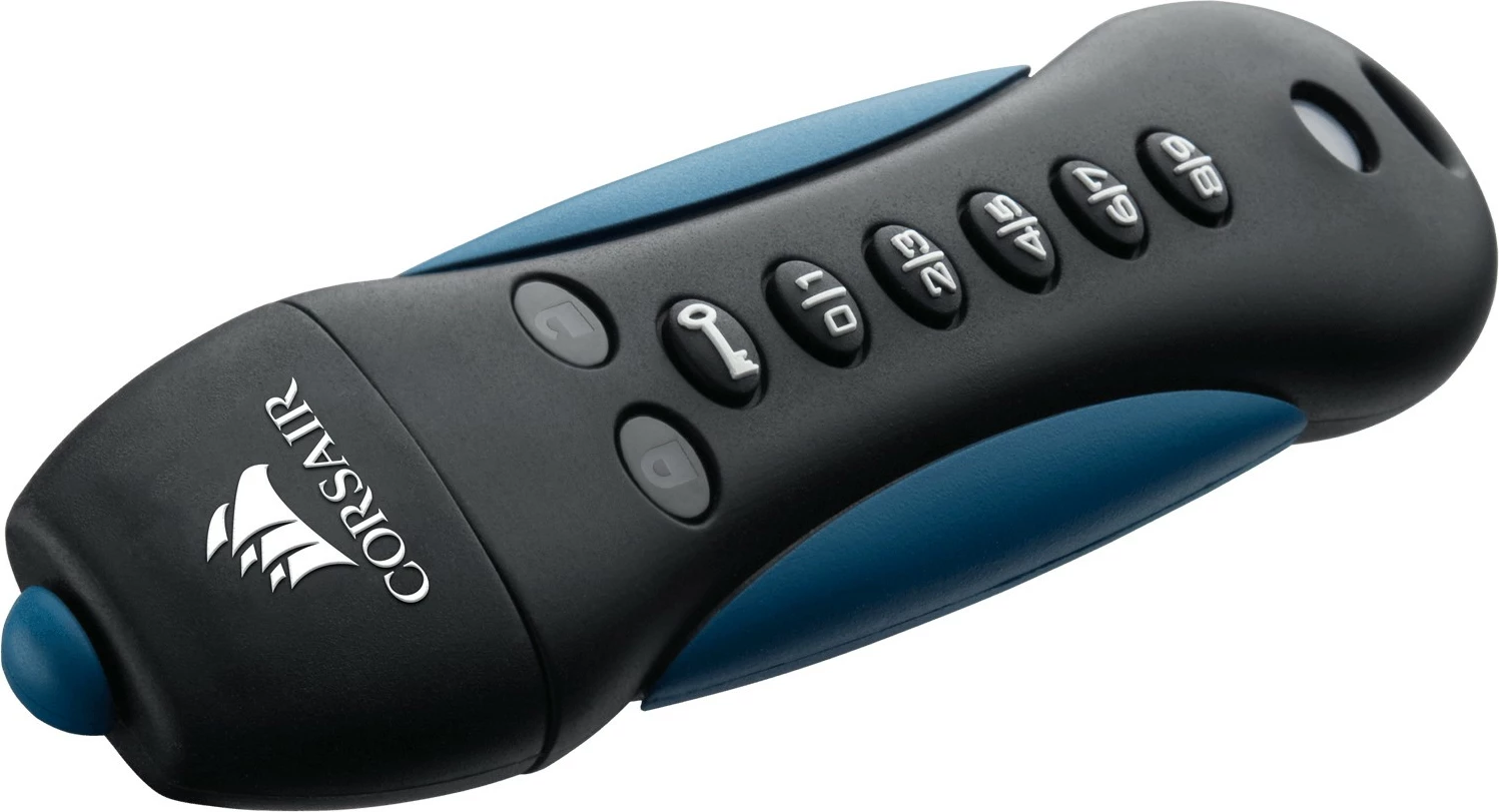 USB stick Corsair Padlock 3, 64GB, USB 3.0, i zi/blu
