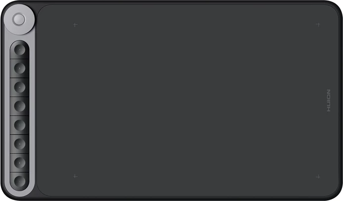 Tablet grafik Huion Q620M, wireless dhe me kabllo, 266.7x166.7mm, 8 butona programues, i zi